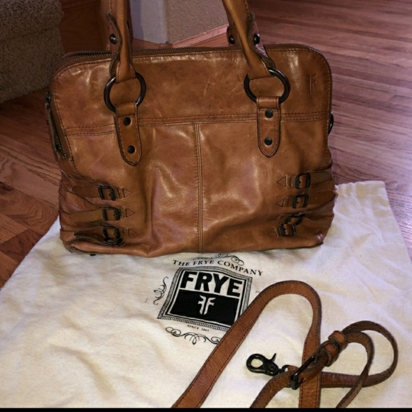Frye Handbags - Frye Selena belted satchel in whiskey